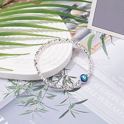 Синтетические гематитовые бусины энергетический стрейч-браслет для девушек-подростков&nbsp;BJEW-JB07033-01