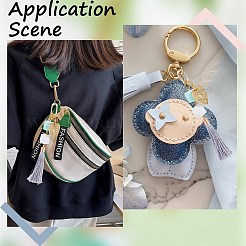 6 шт. латунные кольца пружинного затвора с покрытием стойки KK-SC0003-82