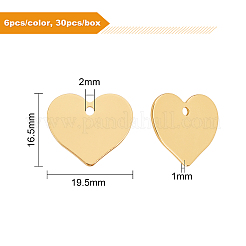 30шт 5 цвета латунные подвески&nbsp;KK-BC0002-13
