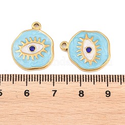 304 Edelstahl-Emaille-Anhänger&nbsp;STAS-K293-13G
