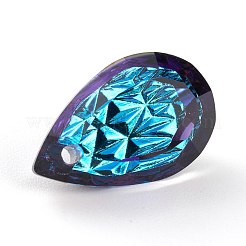 Подвески из тисненого стекла со стразами&nbsp;GLAA-J101-05B-001BB