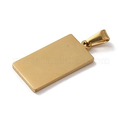 Pendentifs vierges estampés en acier inoxydable 304 avec placage sous vide PVD&nbsp;STAS-B053-03G