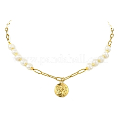 Collier pour femme avec pendentif ange en acier inoxydable 304&nbsp;NJEW-JN06053