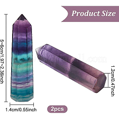 Украшение дисплея скульптуры из натурального флюорита&nbsp;LS-G-WH0021-30