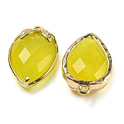 Ограненные подвески из натурального корейского нефрита&nbsp;G-M431-06G-10