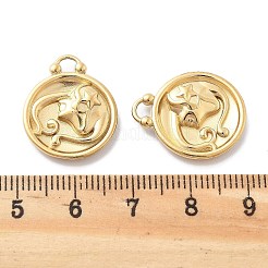 PVD-Vakuumbeschichtung 304 Edelstahl-Strassanhänger&nbsp;STAS-R130-01G-09