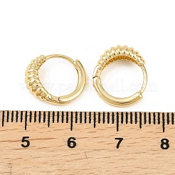 Латунные серьги обруча&nbsp;EJEW-D348-14G