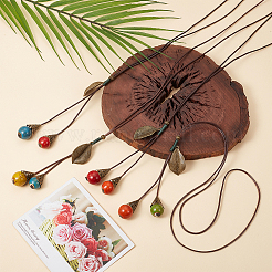 4шт. 4-х цветные полиэстеровые шнуры&nbsp;NJEW-AN0001-63