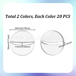 40шт. 2-х цветная акриловая подставка для карточек FIND-GA0006-76A