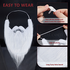 Искусственные брови и усы из ткани&nbsp;DIY-WH0591-239