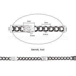 Железные кабельные цепи с латунным покрытием&nbsp;CH-CJ0001-04B