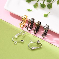 24шт 4-х цветная латунная клипса для серег KK-ZZ0001-11