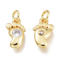Латунные микропаве прозрачные кубические циркониевые подвески KK-M206-35G