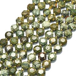 Природные риолитом яшмы бисер нитей G-C116-A99-01