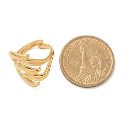 Кольца-манжеты из нержавеющей стали 304 для унисекс&nbsp;RJEW-Q003-05G