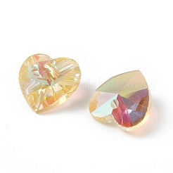 Charms in vetro sfaccettato trasparente&nbsp;RGLA-L026-B13