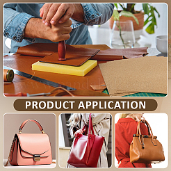 Rouleau de doublure artisanale en cuir mélangé pour sacs et pochettes&nbsp;DIY-WH0622-756B