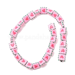 Perles de verre émaillé&nbsp;GL-CBA33A9-03G