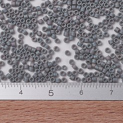MIYUKIデリカビーズ  シリンダー  日本製シードビーズ  11/0  （db0882)マット不透明グレーab  1.3x1.6mm  穴：0.8mm  約2000PCS /ボトル  10 G /ボトル&nbsp;SEED-JP0008-DB0882