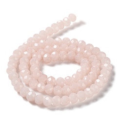 Запекание расписных стеклянных бусин с имитацией нефрита&nbsp;DGLA-A034-J10mm-A41