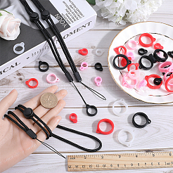 6шт регулируемый ремешок на шею из полиэстера DIY-GF0008-38A