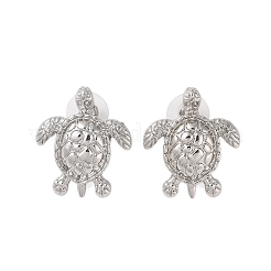 Женские серьги-гвоздики из сплава морской черепахи&nbsp;EJEW-A112-04P