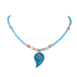 Ожерелье из сплава с эмалью&nbsp;NJEW-JN04719