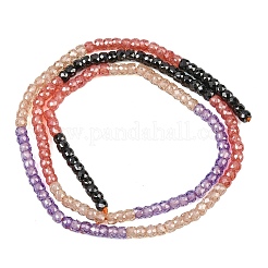 Cuentas de circonio cúbico hebras&nbsp;ZIRC-P125-2x3mm-26