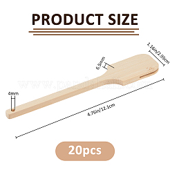 20 шт. бамбуковая короткая ручка для веера&nbsp;DIY-FH0010-40A