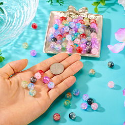 200 шт. 8 цвета прозрачные хрустящие акриловые бусины DACR-TA0001-01