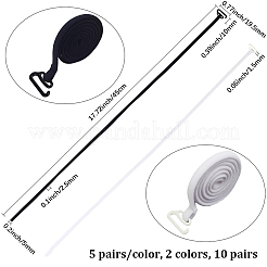 10 пара двухцветных нейлоновых нескользящих бретелей для бюстгальтера&nbsp;FIND-CY0001-28