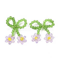 Подвески из стеклянных бусин&nbsp;GLAA-C028-08C