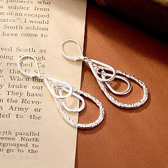 Латунь Leverback серьги&nbsp;FS-WG18DD1-01