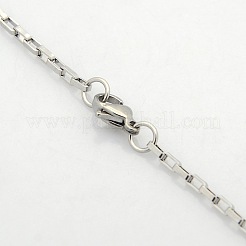 Устойчивые к потускнению унисекс повседневный стиль ожерелья из нержавеющей стали 304 STAS-O037-14P