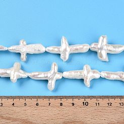 Природные Кеши жемчуг пряди PEAR-S020-M04