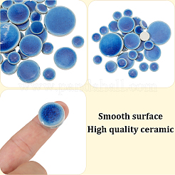 200 г круглые фарфоровые кабошоны&nbsp;PORC-SP0001-16