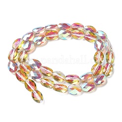 Стеклянные бусины с гальваническим покрытием &nbsp;EGLA-L045-A-HR01