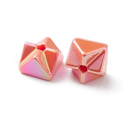 Переливающиеся непрозрачные акриловые бусины с УФ-покрытием OACR-C014-03