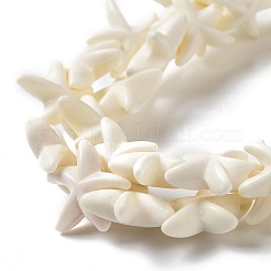 Нити из синтетических бирюзовых бусин&nbsp;X-G-A218-03