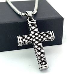 Винтажный кулон-крест из нержавеющей стали 304 для мужчин.&nbsp;KB2372
