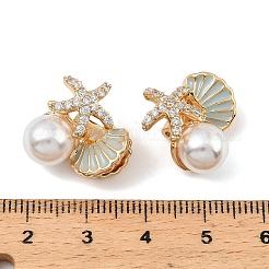 Латунные микро проложить кубического циркония бусы KK-C155-28G-03