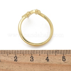 Кольца-манжеты из латуни для женщин RJEW-C126-13G