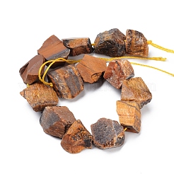 Природных тигровый глаз бисер нитей G-I283-E02