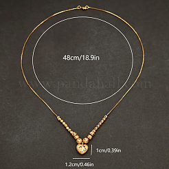 Элегантный кулон ожерелье из латуни сердца для женщин&nbsp;RB7498