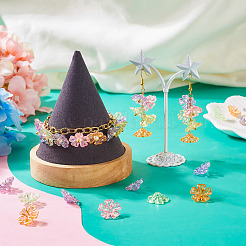 240 шт. 6-цветные прозрачные акриловые колпачки с УФ-покрытием&nbsp;OACR-TA0002-95