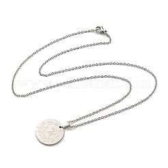 Collane con ciondolo a costellazione anti-ossidazione&nbsp;NJEW-S422-04P-10