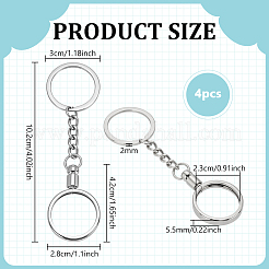 4 шт. брелок из сплава&nbsp;AJEW-FG0005-35P
