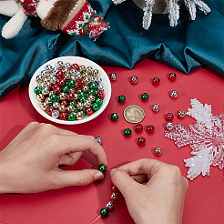 400шт 4 цвета покрытия акриловых бусин&nbsp;PACR-PH0001-14