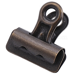オフィスや学校用のアイロンクリップ20個  アンティークブロンズ  27x26x12.5mm&nbsp;AJEW-CP0011-46