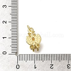 Реечное покрытие латунь с подвесками из кубического циркония&nbsp;KK-Z086-20G